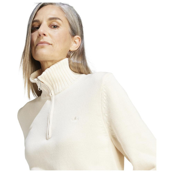 Adidas Γυναικεία πλεκτή μπλούζα Knit Half-Zip